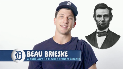 Detroit Tiger pitcher Beau Brieske talks about Abraham Lincoln